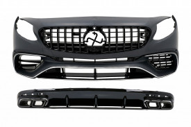 Pachet Exterior compatibil cu Mercedes S-Class C217 Coupe Sport Line 2015-2021 S63 Design - Img 2