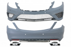 Pachet Exterior compatibil cu Mercedes S-Class W222 2013-2017 S65 Design - Img 2