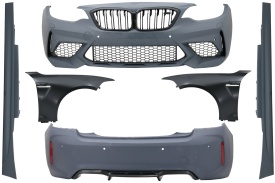 Pachet Exterior Complet compatibil cu BMW Seria 2 F22 Coupe F23 Cabrio (2014-2017) M2 Design