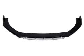 Pachet exterior Prelungire bara fata Megane Design, negru lucios cu buza gri, 4 piese, lungime 180 cm si Difuzor auto de bara universal culoare Negru Lucios - Img 3