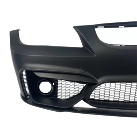 Pachet tuning Bara Fata compatibil cu BMW Seria 3 E90 E91 2004-2008 M4 CS Design, PDC, cu proiectoare si Grile Centrale Duble compatibil cu BMW Seria 3 E90 E91 Pre-LCI 2004-2008 M-Design Negru Lucios - Img 3