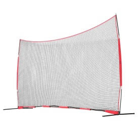 Plasa de protectie VEVOR Barricade Backstop, plasa de bariera pentru sporturi cu minge de 6 x 3 m, echipament portabil de antrenament cu geanta de transport, protectie pentru antrenament de baseball, softball, lacrosse, fotbal, hochei, pentru curte - Img 11