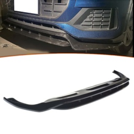 Prelungire bara fata compatibil cu Audi Q8 2018->, negru lucios, pentru bara standard