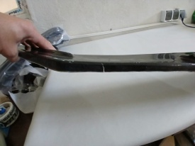 Prelungire bara fata compatibila VW Scirocco 2008-2017, negru lucios ATENTIE PRODUS USOR DETERIORAT, DETALII IN POZE! - Img 1
