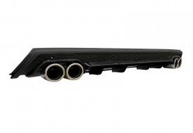 Prelungire bara spate universal , ELITE B Design, negru mat / lucios, ornamente toba rotunde - Img 2