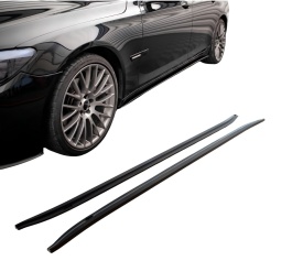 Prelungire praguri laterale compatibile cu BMW Seria 7 F01 2008-2015, culoare negru lucios - Img 2