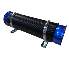 Prelungire universala aer din filtru pana in admisie cu diametru de 75mm cu intindere pana la 1m, furtun negru cu capete albastru - Img 8