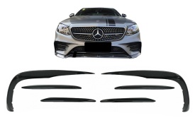 Prelungiri Bara Fata compatibil cu Mercedes E-Class C238 Sport Line E53 (2016-2020) Negru Lucios - Img 1