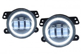 Proiectoare Ceata Full LED CREE Dublu compatibil cu JEEP Wrangler JK 2007-2017 - Img 4