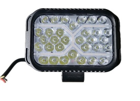 Proiector cu led, 96W, 12V-24V, 1500 lm, cu stroboscop si pozitie galbena, carcasa aluminiu - Img 1