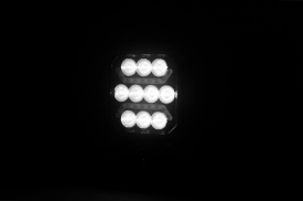 Proiector cu led, lumina alba si pozitie rosie si portocalie, 12-24V, dim. 101x101x37mm, 15W - Img 5