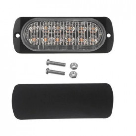 Proiector stroboscopic 12 LED-uri, 112x41x9mm, slim, 12-24V - Img 3