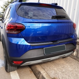 Protectie bara spate compatibila cu Dacia Sandero III 2021->, Plastic, culoare negru - Img 5