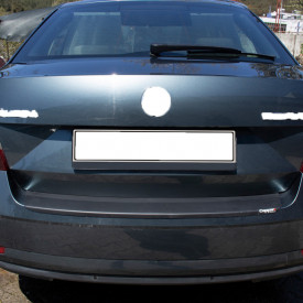 Protectie bara spate, Skoda Octavia 3 2013-2019 sedan Plastic, culoare negru - Img 2