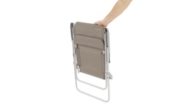 Scaun pliabil pentru camping, plaja, pescuit sau gradina, Outwell Blackpool Toffee Tint, culoare bej caramel - Img 4