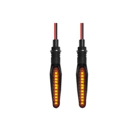 Semnalizare moto 12V cu functie de lumina de zi alba si semnalizare galbena