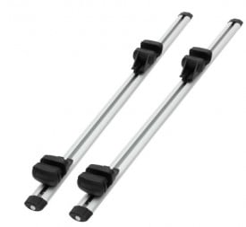 Set 2 Bare portbagaj auto din aluminiu lungime totala 120 cm, deschidere 113 cm - Img 1