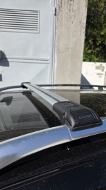 Set 2 bare portbagaj transversale compatibil cu Skoda Octavia III 2013-202019, Combi, Break, Wingbar, culoare argintiu, cu cheie - Img 5