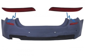 Set 2 catadioptrii Reflectorizanti bara spate compatibil cu BMW 5 Series F10 2011-2016 M-tech Design, stanga + dreapta - Img 2