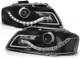Set 2 Faruri compatibile Audi A3 8P 2003-2008 DAYLIGHT Negru - Img 8
