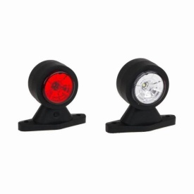 Set 2 lampi gabarit cu brat drept 88mm, FT-009-A, LED, alb-rosie, 12-36V Fristom