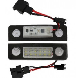 Set 2 lampi numar LED compatibil Skoda Octavia II 2008-2012, Roomster 2006-2015