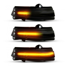 Set 2 Semnalizari Dinamice Full LED pentru Oglinda compatibil cu Ford Mondeo V MK5 2014-2018, Fumurii - Img 3