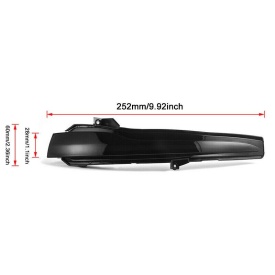 Set 2 Semnalizari Dinamice Full LED pentru Oglinda compatibil cu Mercedes clasa C W205 2004-2018, Clasa E W213 2017-2019, GLC 2015-2019, VITO W447, fumurii - Img 3