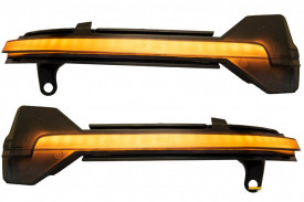 Set 2 semnalizari dinamice oglinda compatibil cu BMW seria 5 F10 2010-2016, Seria 7 F01 2008-2015, seria 6 2011-2017, geam transparent