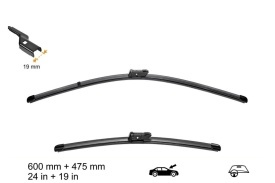 Set 2 stergatoare auto compatibile cu VW Touran 2006-2014, VW CADDY 2006-2014, 600mm+450mm - Img 3