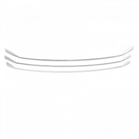 Set 3 ornamente inox grila fata VW Transporter T6 2020-> - Img 1