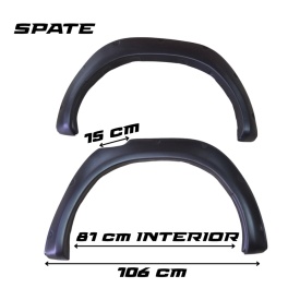 Set 6 protectii aripa overfendere compatibil cu Toyota Hilux 2020-> - Img 7