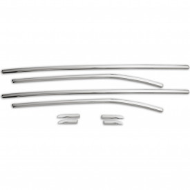 Set 8 ornamente inox chedere geam RENAULT CLIO IV 2012-2019