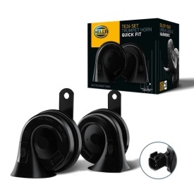 Set Claxon Auto Hella TE26, 400-500 Hz, 12V 110db compatibil Ford B-Max, C-Max, C-Max II, Cougar, Courier, Ecosport, Escort VI, Fiesta 4, 5, 6, 7, Focus C-Max 1999-2022 - Img 4