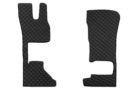 Set covorase camion, piele ecologica compatibil cu DAF XF/XG 2021-> Negru AUTOMAT cu scaun pasager fix - Img 3