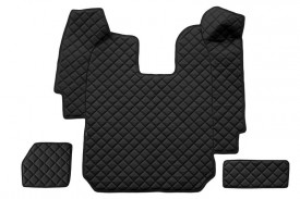 Set covorase camion, piele ecologica compatibil cu SCANIA R pana in 2010 Negru, AUTOMAT - Img 3