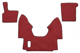 Set covorase camion, piele ecologica DAF XF 95 1997-2005 Rosu, AUTOMATA