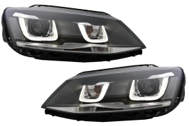 Set faruri 3D LED compatibil cu VW Jetta Mk6 VI 2011-2017 GTI U Bi-Xenon Design - Img 1