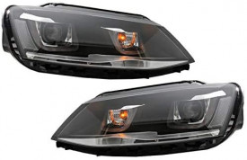 Set faruri 3D LED compatibil cu VW Jetta Mk6 VI 2011-2017 GTI U Bi-Xenon Design - Img 5
