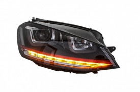 Set faruri compatibile cu VW Golf 7 VII 2012-2017 3D LED R20 GTI Design Semnal Dinamic - Img 5