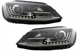 Set Faruri LED DRL compatibil cu VW Jetta Mk6 VI 2011-2017 GTI OE Design - Img 2