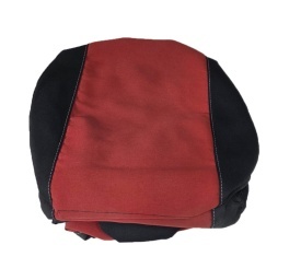 Set huse auto pentru scaune compatibile AUDI A3 8P 2003-2012, 5 locuri, material textil, negru cu rosu inchis, Lichidare de stoc! - Img 7
