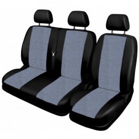 Set huse auto pentru scaune compatibile Mercedes Sprinter 1996-2006 3 locuri, material textil - Img 4