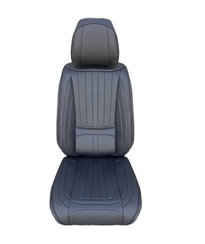 Set huse scaune auto compatibil Audi A3 8P 2003-2012, fata-spate, Piele ecologica Negru - Img 2