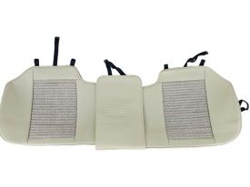 Set huse scaune auto compatibil cu VW Passat B6 2005-2010 piele ecologica bej cu material textil bej, fata-spate - Img 7