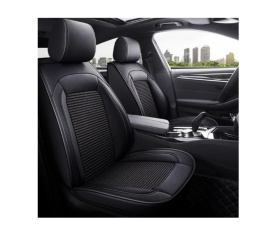 Set huse scaune auto compatibil Dacia Duster III 2023->, scaune standard, fata-spate, piele cu textil, negru