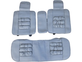 Set huse scaune auto, universale, fata-spate, piele ecologica, Negru, Lichidare stoc! - Img 2