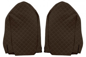 Set huse scaune camion compatibil cu Mercedes Actros MP3 2007-2010, maro, piele ecologica cu velur - Img 3