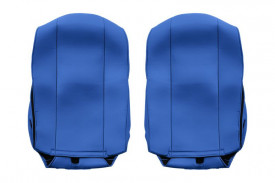 Set huse scaune camion compatibile cu FORD F-MAX 2018->, albastru cu negru, piele ecologica cu velur - Img 4