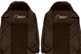 Set huse scaune camion compatibile cu IVECO STRALIS 2002-> MARO, piele ecologica cu velur - Img 3